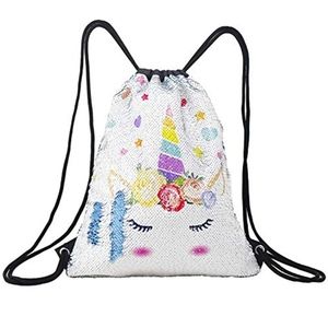 Unicorn Drawstring Sequin Backpack